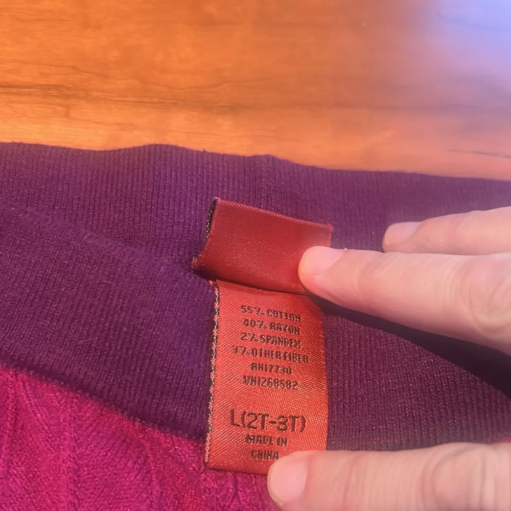 Toddler Girl Missoni Purple Leggings Size 2T-3T